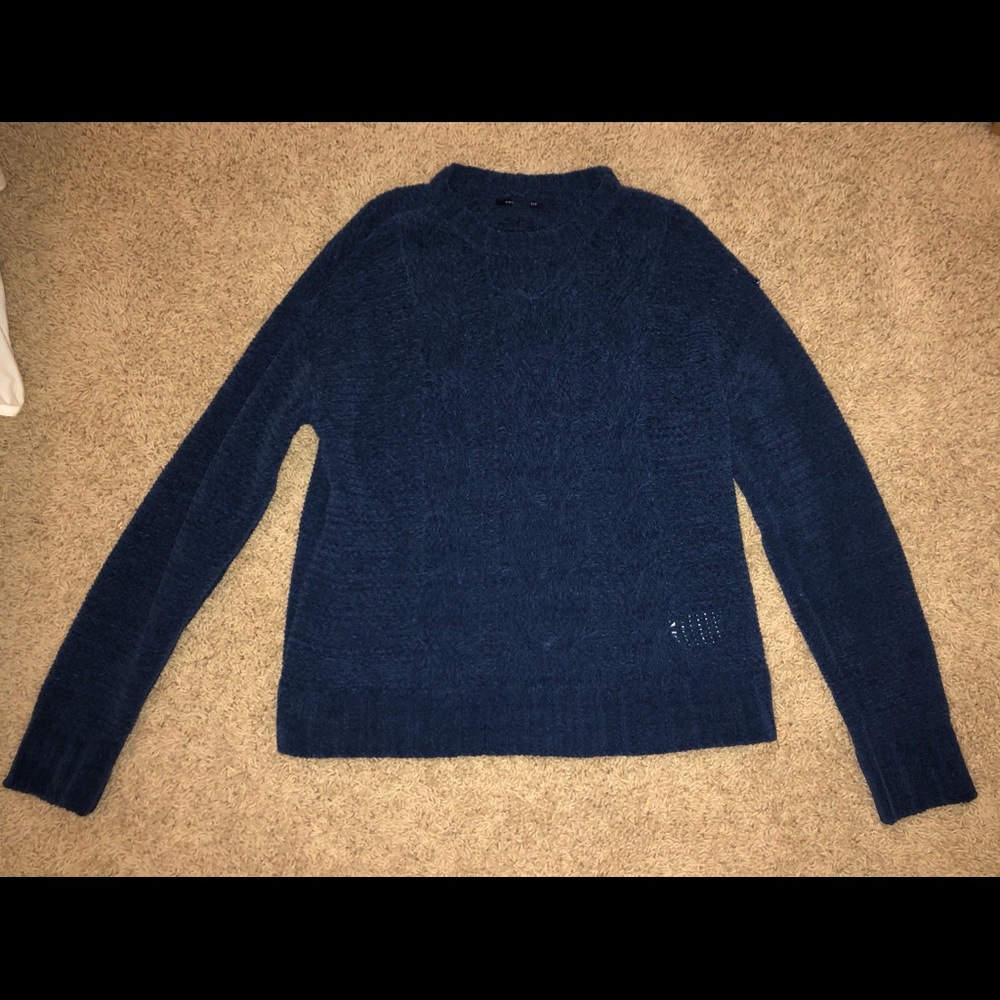 navy sweater